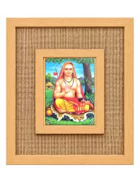 Adi Guru Shankaracharya Laminated Jute Wall Photo Frame, 14 X 16 Inch (F174521)