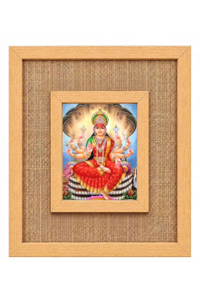 Maa Manasa Laminated Jute Wall Photo Frame, 14 X 16 Inch (F174532)