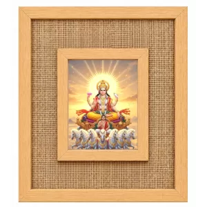 Surya Dev Laminated Jute Wall Photo Frame, 14 X 16 Inch (F174544)