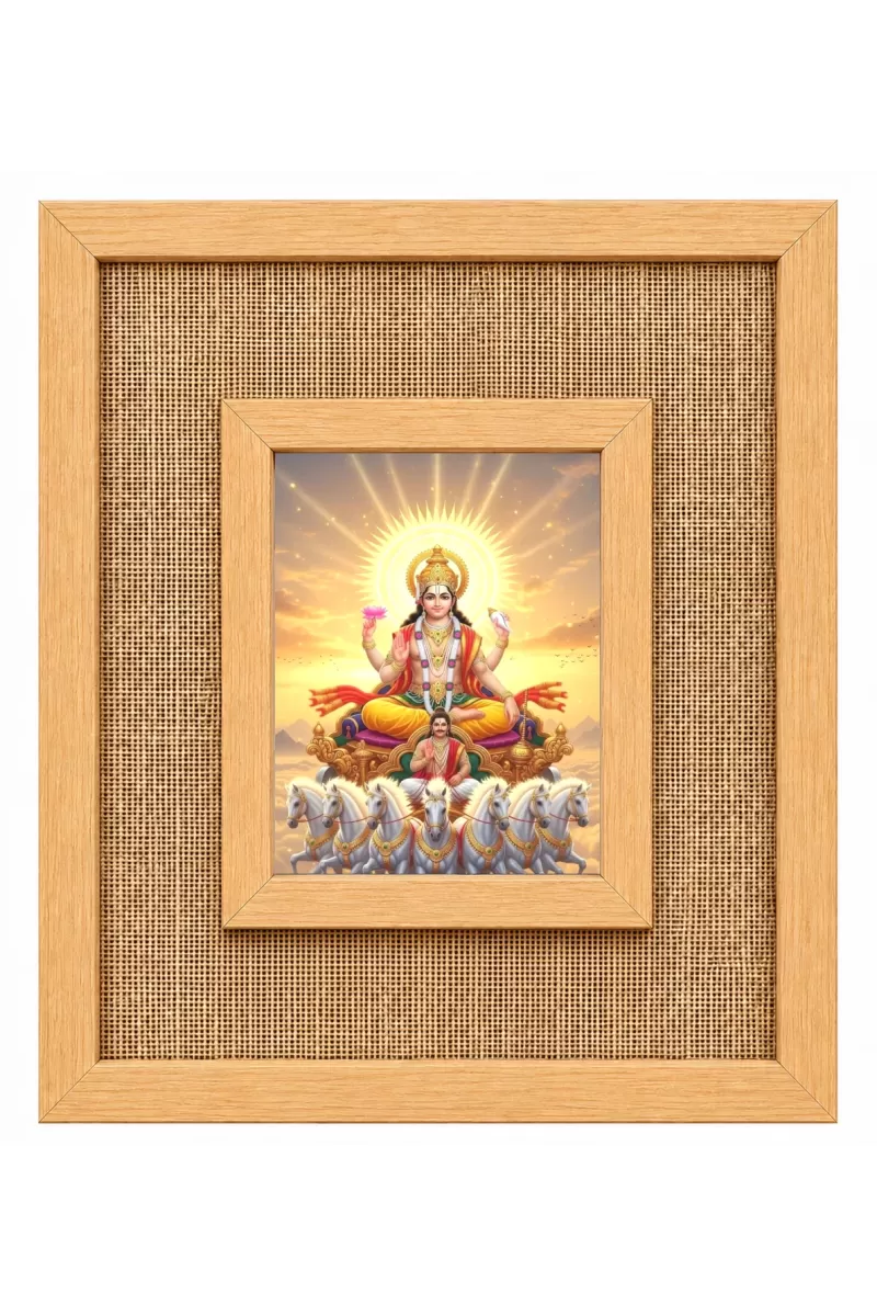 Surya Dev Laminated Jute Wall Photo Frame, 14 X 16 Inch (F174544)
