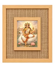 Mata Gayatri Laminated Jute Wall Photo Frame, 14 X 16 Inch (F174548)