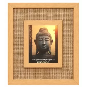 Buddha Laminated Jute Wall Photo Frame, 14 X 16 Inch (F174552) Buddha Laminated Jute Wall Photo Frame, 14 X 16 Inch (F174552)