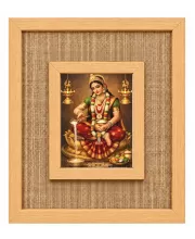 Maa Manasa Laminated Jute Wall Photo Frame, 14 X 16 Inch (F174555)