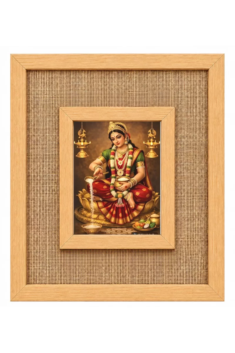 Maa Manasa Laminated Jute Wall Photo Frame, 14 X 16 Inch (F174555)