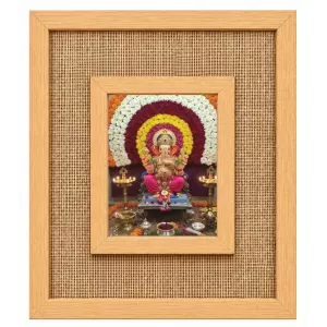 Lord Ganesha Laminated Jute Wall Photo Frame, 14 X 16 Inch (F174556) Lord Ganesha Laminated Jute Wall Photo Frame, 14 X 16 Inch (F174556)