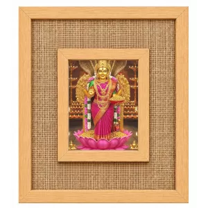 Goddess Lakshmi Laminated Jute Wall Photo Frame, 14 X 16 Inch (F174557) Goddess Lakshmi Laminated Jute Wall Photo Frame, 14 X 16 Inch (F174557)