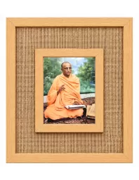 A.C. Bhaktivedanta Swami Prabhupad Laminated Jute Wall Photo Frame, 14 X 16 Inch (F174560)