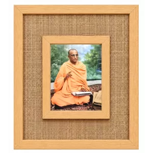 A.C. Bhaktivedanta Swami Prabhupad Laminated Jute Wall Photo Frame, 14 X 16 Inch (F174560)