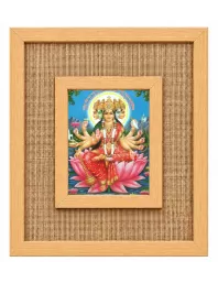 Mata Gayatri Laminated Jute Wall Photo Frame, 14 X 16 Inch (F174567)