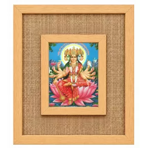Mata Gayatri Laminated Jute Wall Photo Frame, 14 X 16 Inch (F174567) Mata Gayatri Laminated Jute Wall Photo Frame, 14 X 16 Inch (F174567)