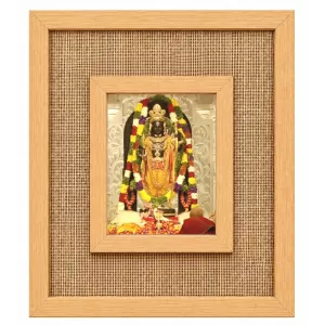Lord Venkateswara Laminated Jute Wall Photo Frame, 14 X 16 Inch (F174569)