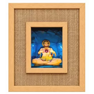Hanuman Laminated Jute Wall Photo Frame, 14 X 16 Inch (F174575) Hanuman Laminated Jute Wall Photo Frame, 14 X 16 Inch (F174575)