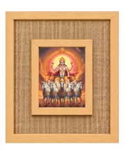 Lord Surya Laminated Jute Wall Photo Frame, 14 X 16 Inch (F174576)
