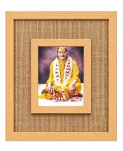 Gagadguru Kripalu Maharaj Laminated Jute Wall Photo Frame, 14 X 16 Inch (F174579)