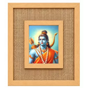 Lord Rama Laminated Jute Wall Photo Frame, 14 X 16 Inch (F174590) Lord Rama Laminated Jute Wall Photo Frame, 14 X 16 Inch (F174590)