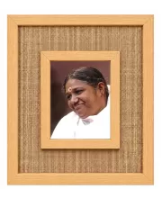 Mata Amritanandamayi Laminated Jute Wall Photo Frame, 14 X 16 Inch (F174596)