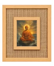 Swami Vivekananda Laminated Jute Wall Photo Frame, 14 X 16 Inch (F174600)
