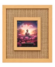 Buddha Laminated Jute Wall Photo Frame, 14 X 16 Inch (F174602)