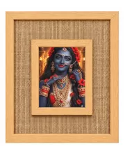 Maa Kaali Laminated Jute Wall Photo Frame, 14 X 16 Inch (F174603)