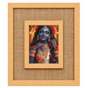 Maa Kaali Laminated Jute Wall Photo Frame, 14 X 16 Inch (F174603) Maa Kaali Laminated Jute Wall Photo Frame, 14 X 16 Inch (F174603)