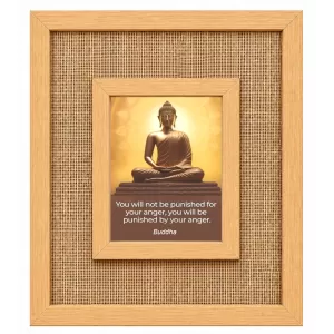 Buddha Laminated Jute Wall Photo Frame, 14 X 16 Inch (F174604) Buddha Laminated Jute Wall Photo Frame, 14 X 16 Inch (F174604)