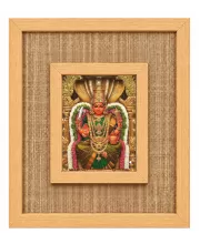 Samayapuram Mariyamman Laminated Jute Wall Photo Frame, 14 X 16 Inch (F174608)
