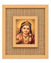Lord Mur Laminated Jute Wall Photo Frame, 14 X 16 Inch (F174610)