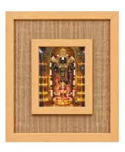 Lord Venkatswar Laminated Jute Wall Photo Frame, 14 X 16 Inch (F174616)