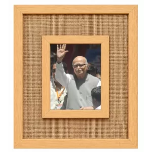 L. K. Advani Laminated Jute Wall Photo Frame, 14 X 16 Inch (F174628) L. K. Advani Laminated Jute Wall Photo Frame, 14 X 16 Inch (F174628)