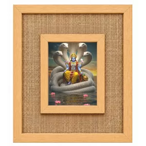 Lord Vishnu Laminated Jute Wall Photo Frame, 14 X 16 Inch (F174635) Lord Vishnu Laminated Jute Wall Photo Frame, 14 X 16 Inch (F174635)