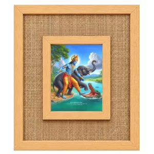 Lord Krishna Laminated Jute Wall Photo Frame, 14 X 16 Inch (F174637) Lord Krishna Laminated Jute Wall Photo Frame, 14 X 16 Inch (F174637)
