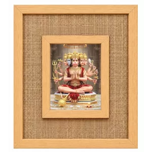 Panchmukhi Hanuman Laminated Jute Wall Photo Frame, 14 X 16 Inch (F174642) Panchmukhi Hanuman Laminated Jute Wall Photo Frame, 14 X 16 Inch (F174642)