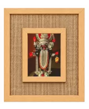 Goddess Kali Laminated Jute Wall Photo Frame, 14 X 16 Inch (F174646)