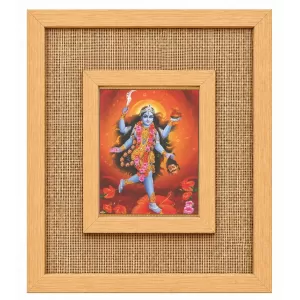 Goddess Kali Laminated Jute Wall Photo Frame, 14 X 16 Inch (F174647) Goddess Kali Laminated Jute Wall Photo Frame, 14 X 16 Inch (F174647)