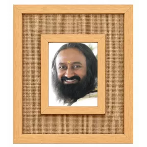 Sri Sri Ravi Shankar Laminated Jute Wall Photo Frame, 14 X 16 Inch (F174658)