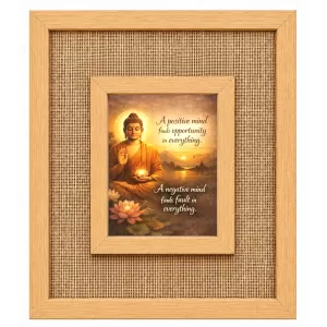 Buddha Laminated Jute Wall Photo Frame, 14 X 16 Inch (F174659) Buddha Laminated Jute Wall Photo Frame, 14 X 16 Inch (F174659)