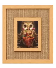Lakshmi Maa Laminated Jute Wall Photo Frame, 14 X 16 Inch (F174660)