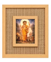 Lord D Laminated Jute Wall Photo Frame, 14 X 16 Inch (F174664)