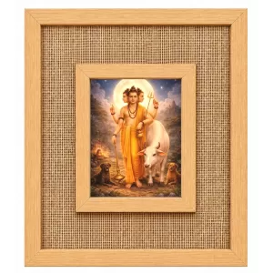 Lord D Laminated Jute Wall Photo Frame, 14 X 16 Inch (F174664)