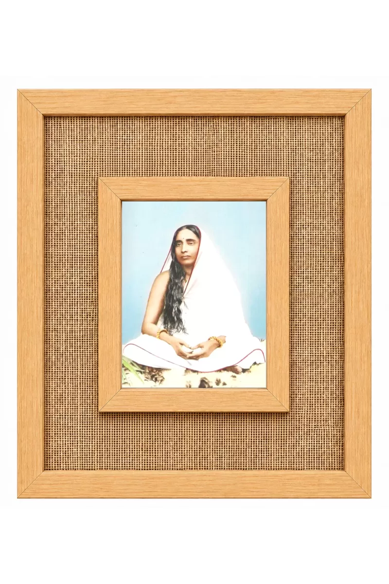 Sarada Devi Laminated Jute Wall Photo Frame, 14 X 16 Inch (F174666)