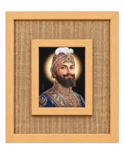 Guru Gobind Singh Laminated Jute Wall Photo Frame, 14 X 16 Inch (F174673)