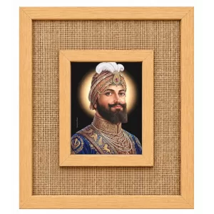 Guru Gobind Singh Laminated Jute Wall Photo Frame, 14 X 16 Inch (F174673)