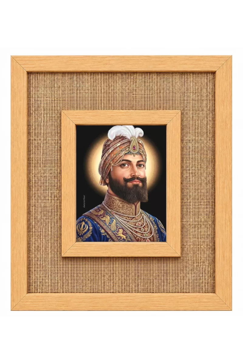 Guru Gobind Singh Laminated Jute Wall Photo Frame, 14 X 16 Inch (F174673)