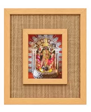 Maa Kaali Laminated Jute Wall Photo Frame, 14 X 16 Inch (F174680)