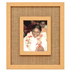 Mata Amritanandamayi Laminated Jute Wall Photo Frame, 14 X 16 Inch (F174684) Mata Amritanandamayi Laminated Jute Wall Photo Frame, 14 X 16 Inch (F174684)