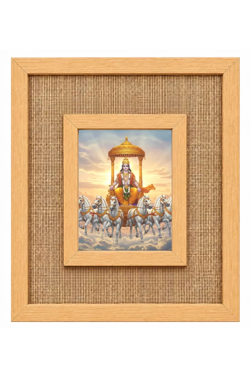 Surya Dev Laminated Jute Wall Photo Frame, 14 X 16 Inch (F174687)