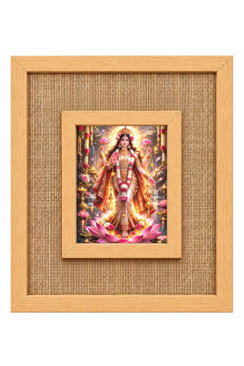 Mahalakshmi Laminated Jute Wall Photo Frame, 14 X 16 Inch (F174692)