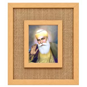Guru Nanak Dev Ji Laminated Jute Wall Photo Frame, 14 X 16 Inch (F174693) Guru Nanak Dev Ji Laminated Jute Wall Photo Frame, 14 X 16 Inch (F174693)