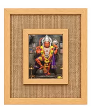 Hanuman Laminated Jute Wall Photo Frame, 14 X 16 Inch (F174698)