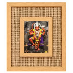 Hanuman Laminated Jute Wall Photo Frame, 14 X 16 Inch (F174698) Hanuman Laminated Jute Wall Photo Frame, 14 X 16 Inch (F174698)